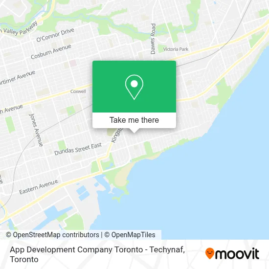 App Development Company Toronto - Techynaf map
