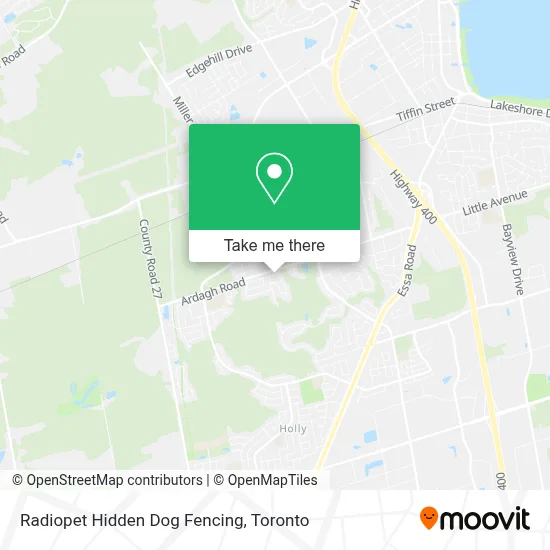 Radiopet Hidden Dog Fencing map