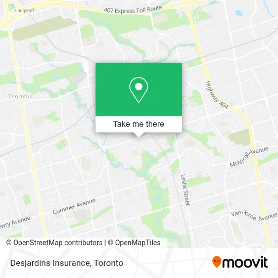 Desjardins Insurance map