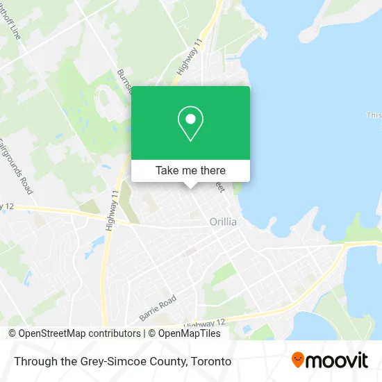 Through the Grey-Simcoe County map