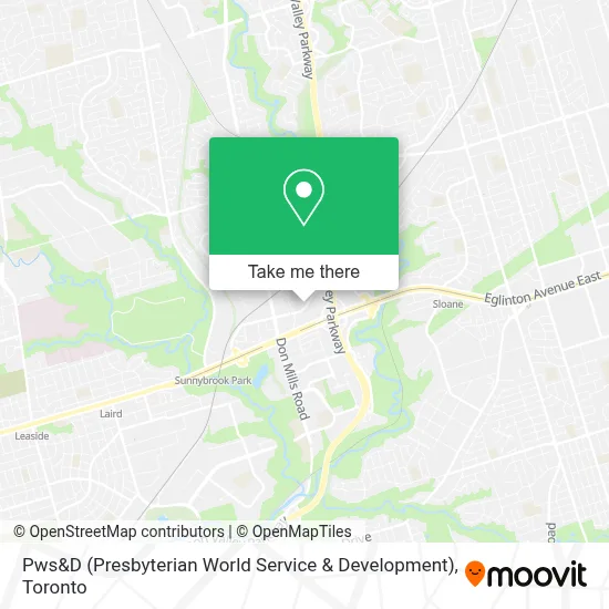 Pws&D (Presbyterian World Service & Development) map