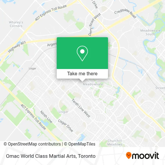 Omac World Class Martial Arts map