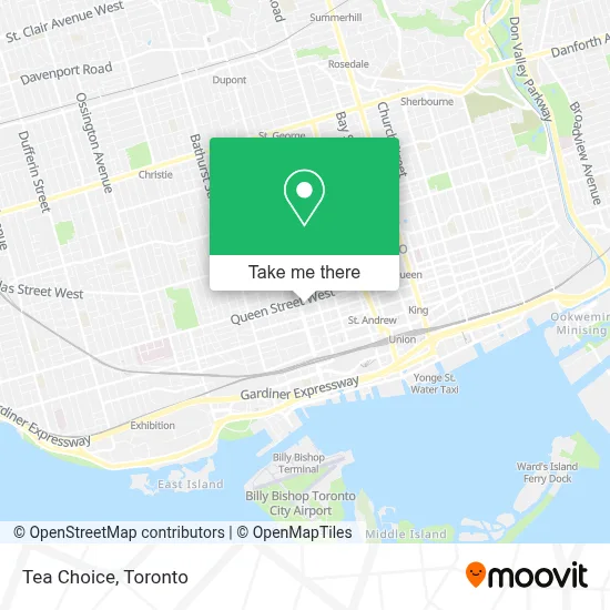 Tea Choice map