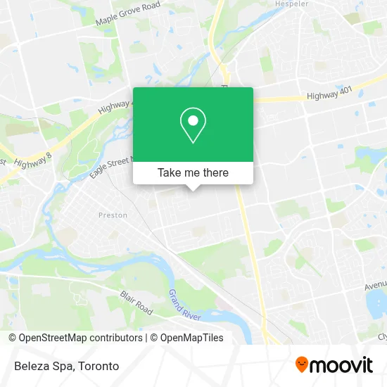 Beleza Spa map