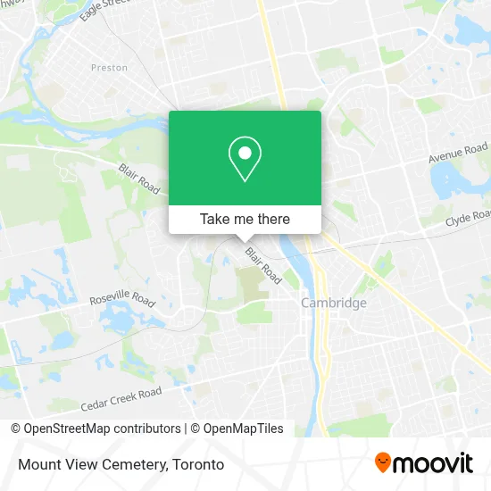 Mount View Cemetery map
