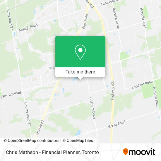 Chris Mathson - Financial Planner map