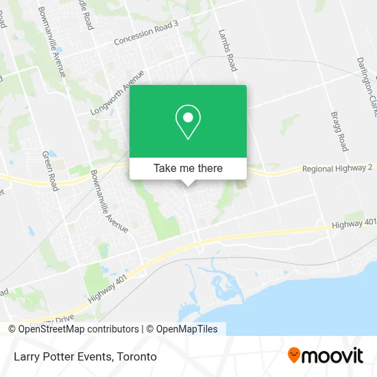 Larry Potter Events map