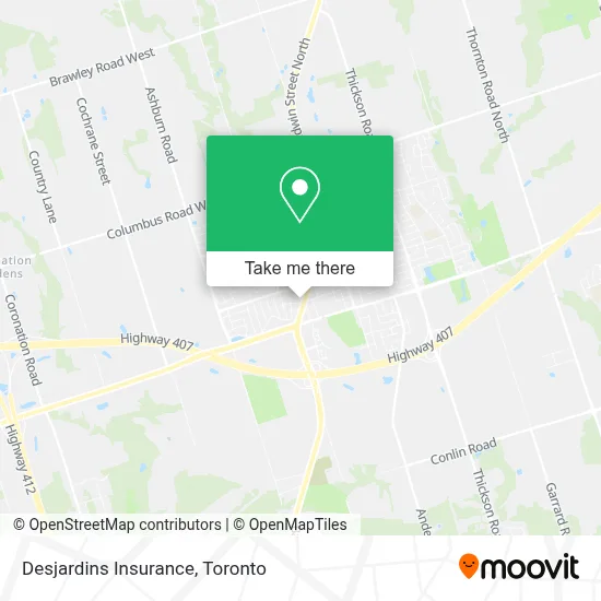 Desjardins Insurance map