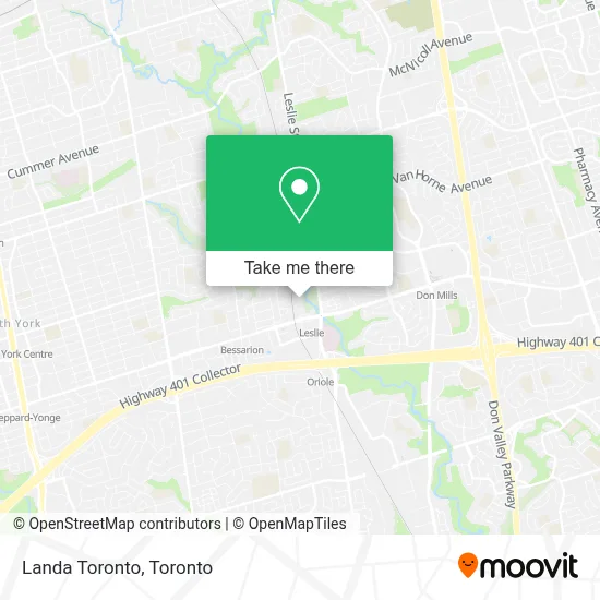 Landa Toronto map