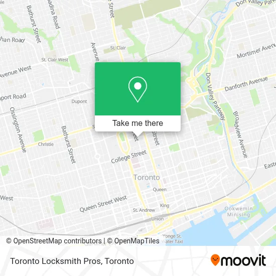 Toronto Locksmith Pros map