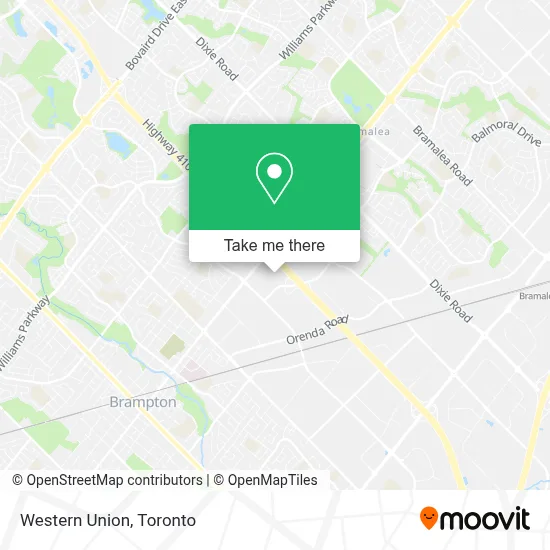 Western Union map