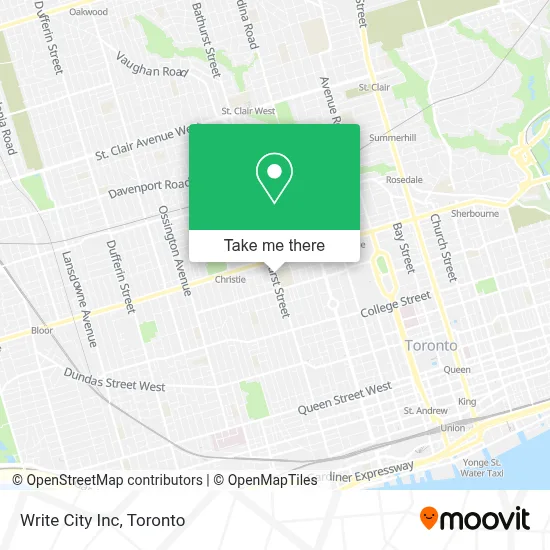 Write City Inc map