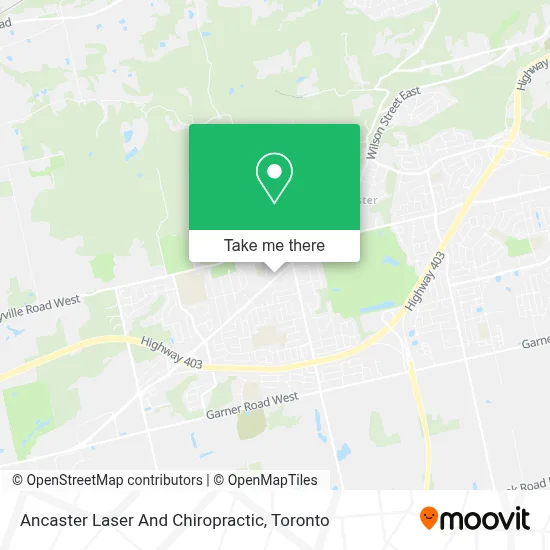 Ancaster Laser And Chiropractic map