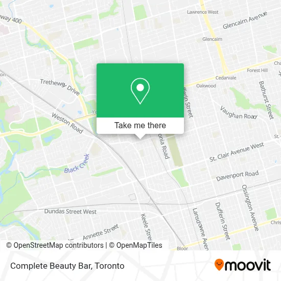 Complete Beauty Bar map
