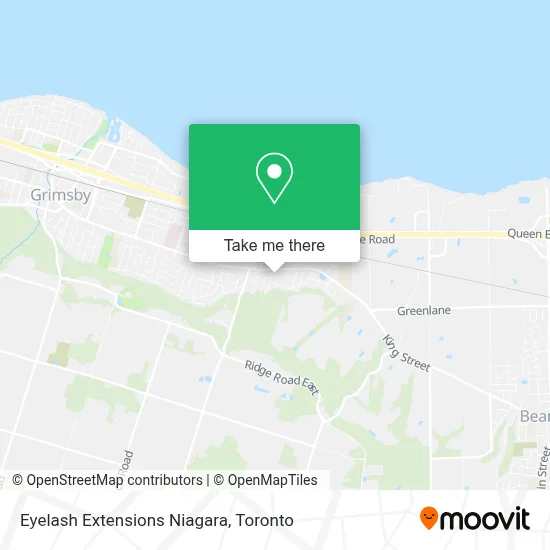 Eyelash Extensions Niagara map