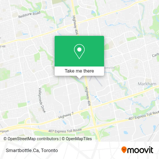 Smartbottle.Ca map