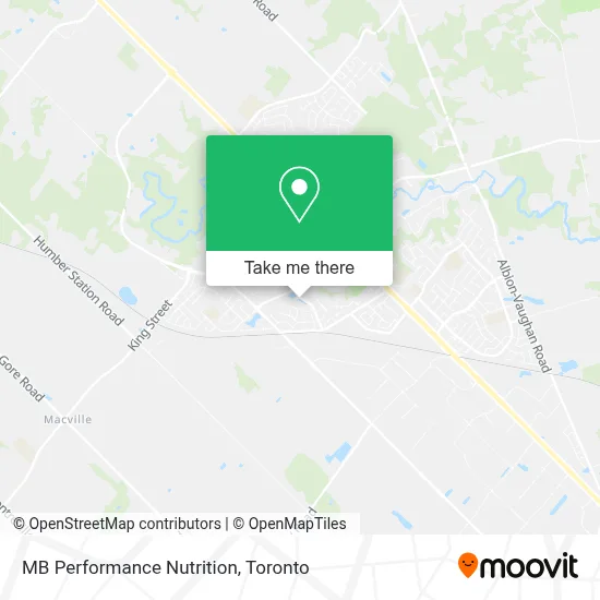 MB Performance Nutrition map