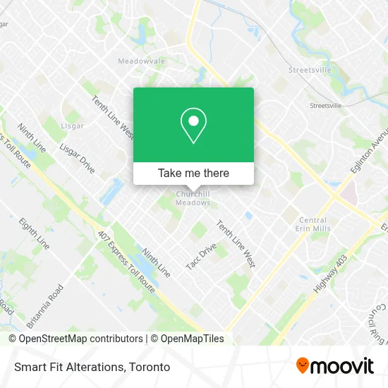 Smart Fit Alterations map