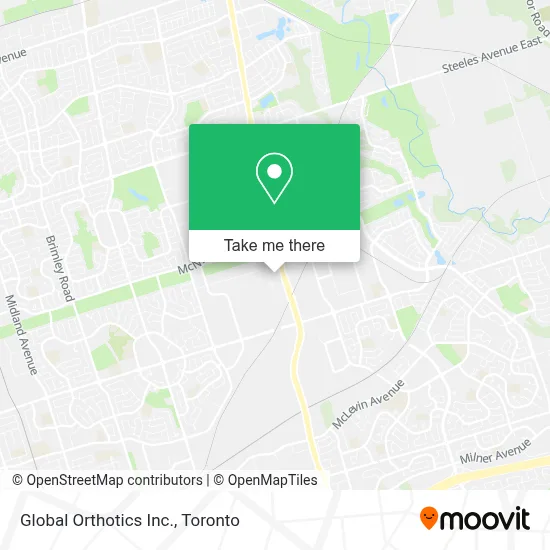 Global Orthotics Inc. map