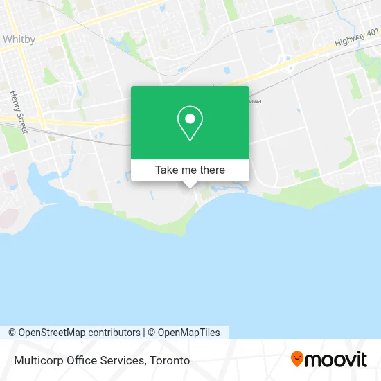 Multicorp Office Services map