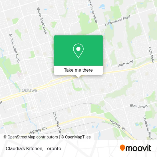 Claudia's Kitchen map
