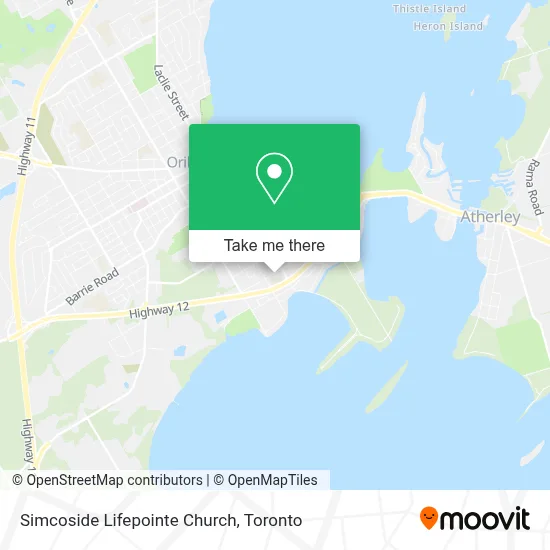 Simcoside Lifepointe Church map
