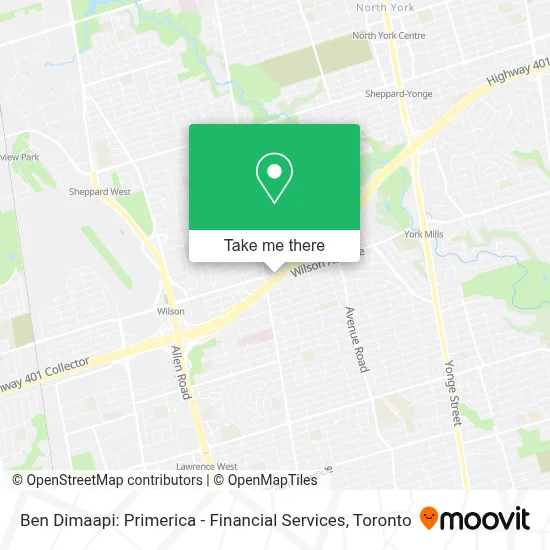 Ben Dimaapi: Primerica - Financial Services map
