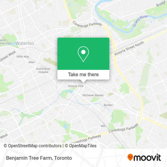 Benjamin Tree Farm map