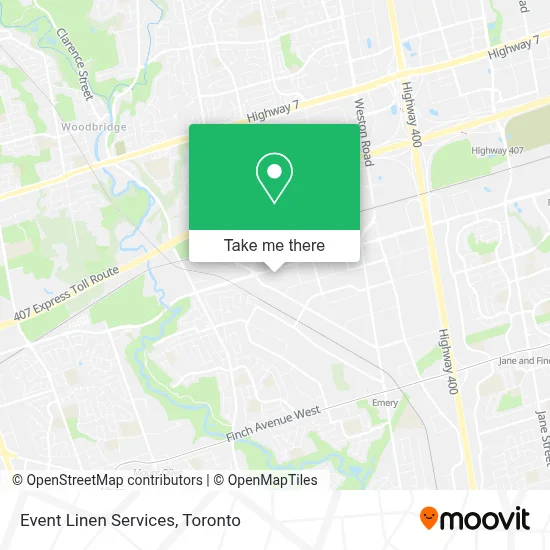 Event Linen Services map