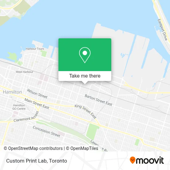 Custom Print Lab map