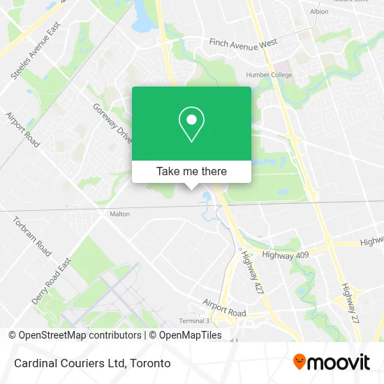 Cardinal Couriers Ltd map