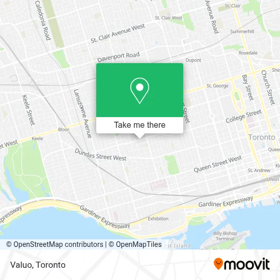 Valuo map