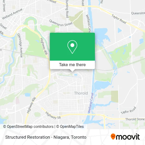 Structured Restoration - Niagara map