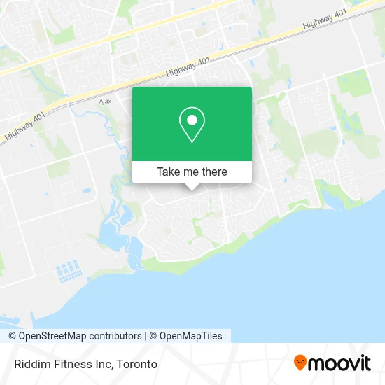 Riddim Fitness Inc map