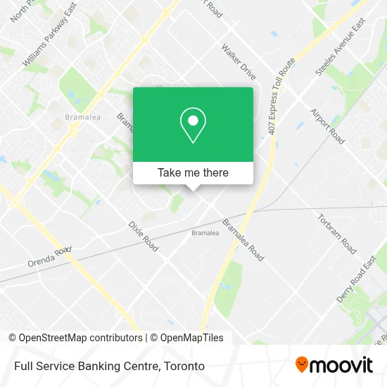 Full Service Banking Centre map