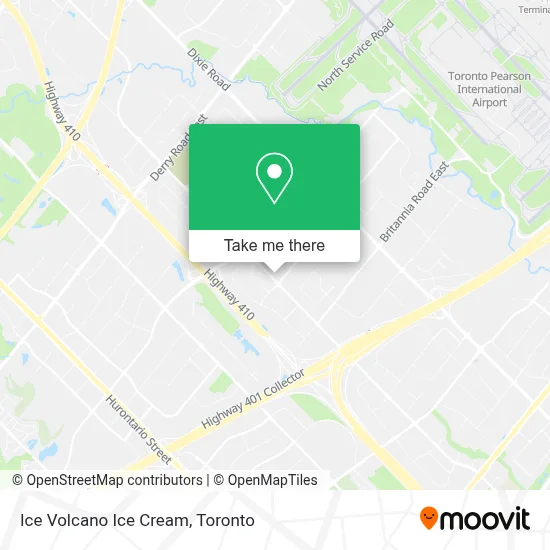 Ice Volcano Ice Cream map
