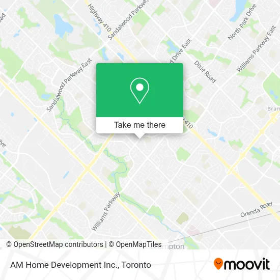 AM Home Development Inc. map