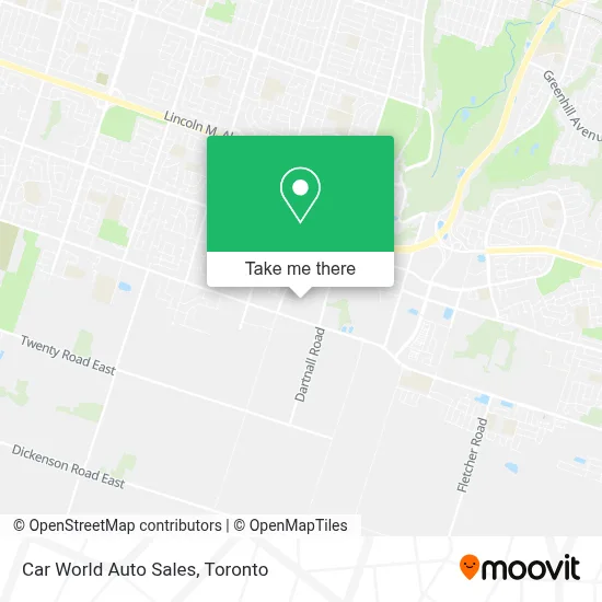 Car World Auto Sales map