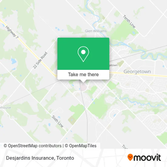 Desjardins Insurance map