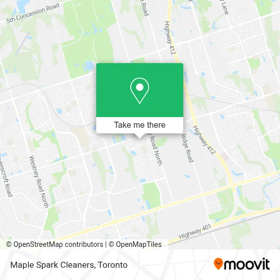 Maple Spark Cleaners map
