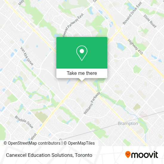 Canexcel Education Solutions map