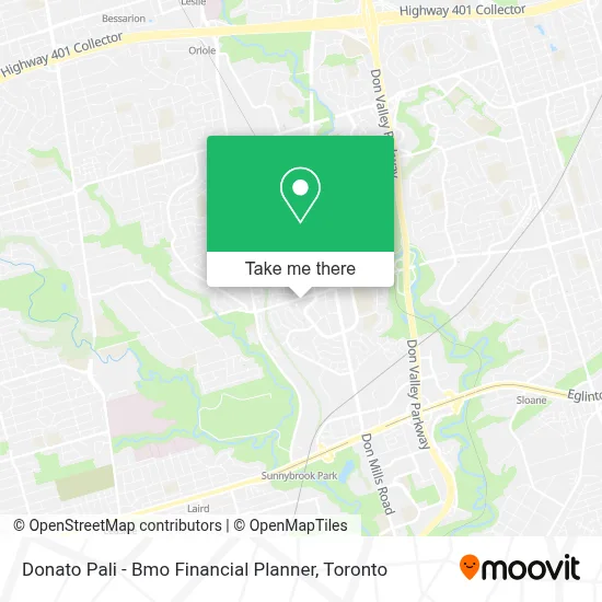 Donato Pali - Bmo Financial Planner map