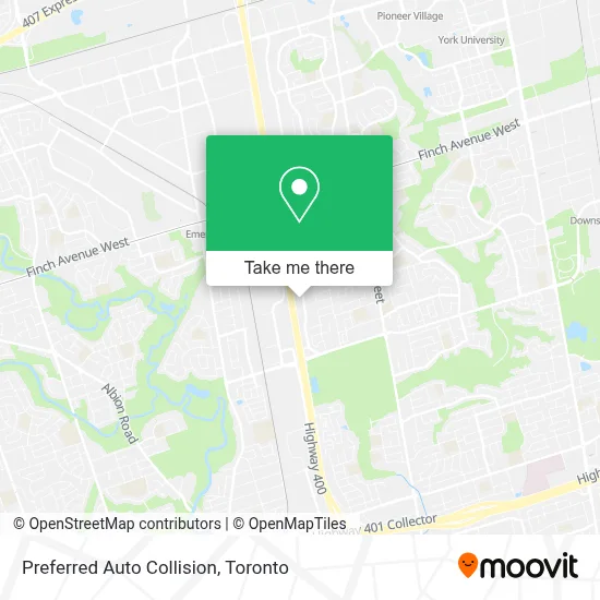 Preferred Auto Collision map