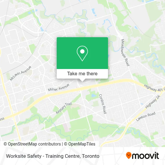 Worksite Safety - Training Centre map