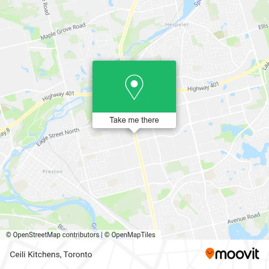 Ceili Kitchens map