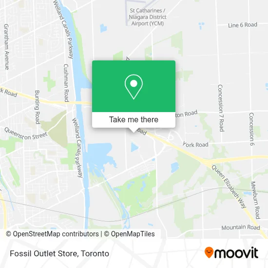 Fossil Outlet Store map