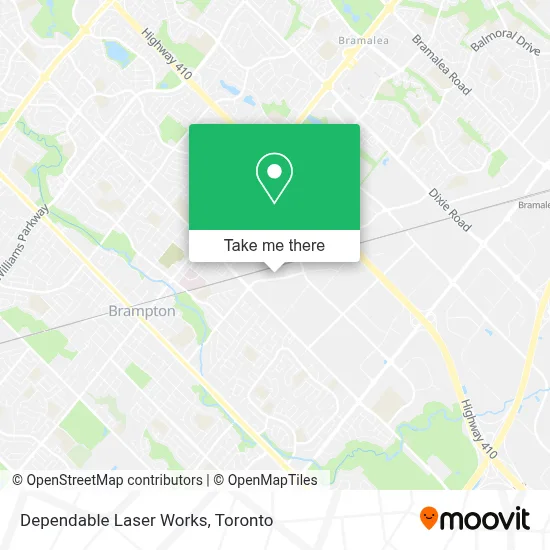 Dependable Laser Works map
