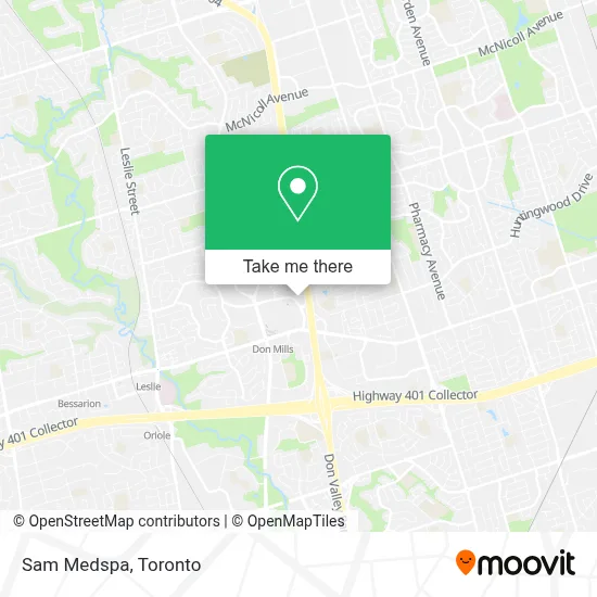 Sam Medspa map