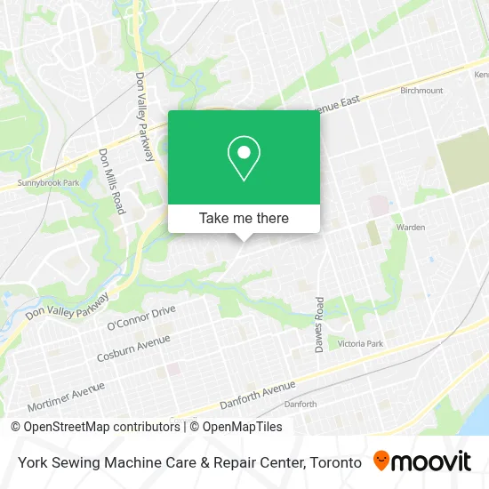 York Sewing Machine Care & Repair Center map