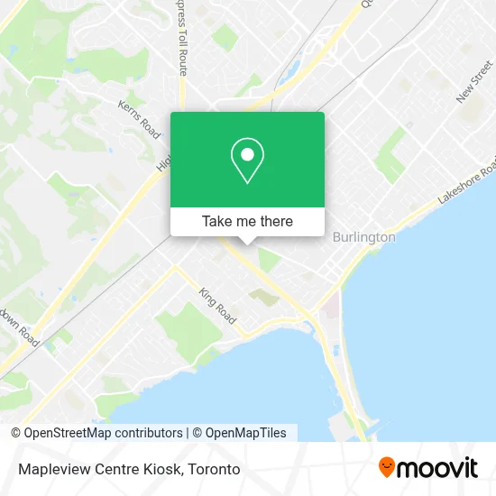 Mapleview Centre Kiosk map